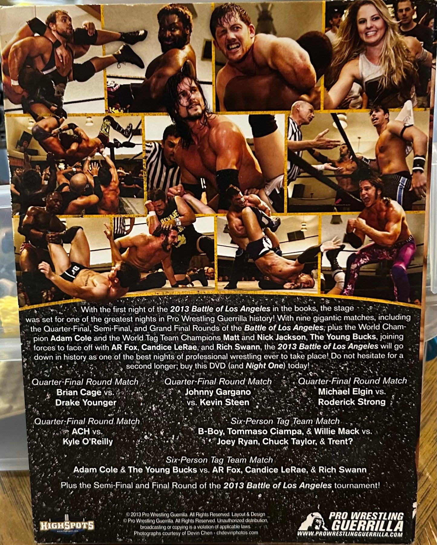 * PWG DVD “BOLA 2013 Battle of Los Angeles, Night 2” DVD