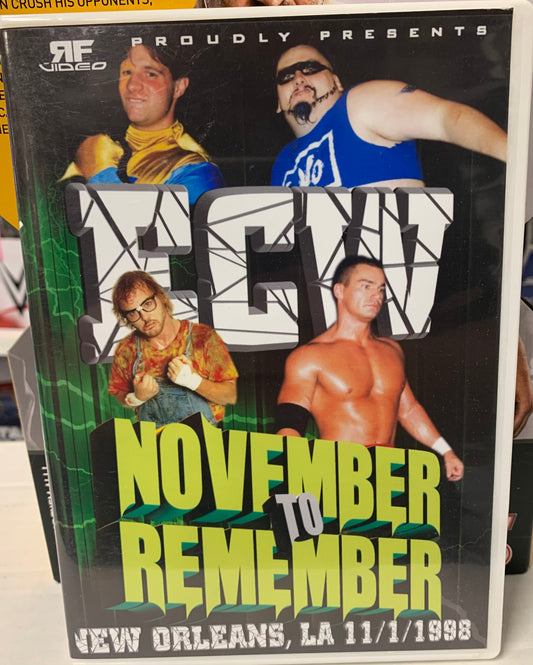 ECW DVD “November To Remember 1998” 2-Disc Set (Taz,Sabu, RVD, Dreamer)