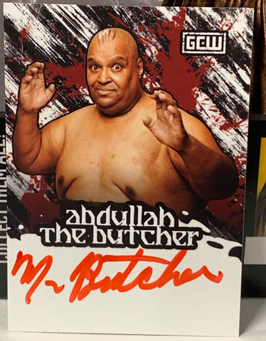 Abdullah The Butcher Authentic SIGNED GCW Card!!!