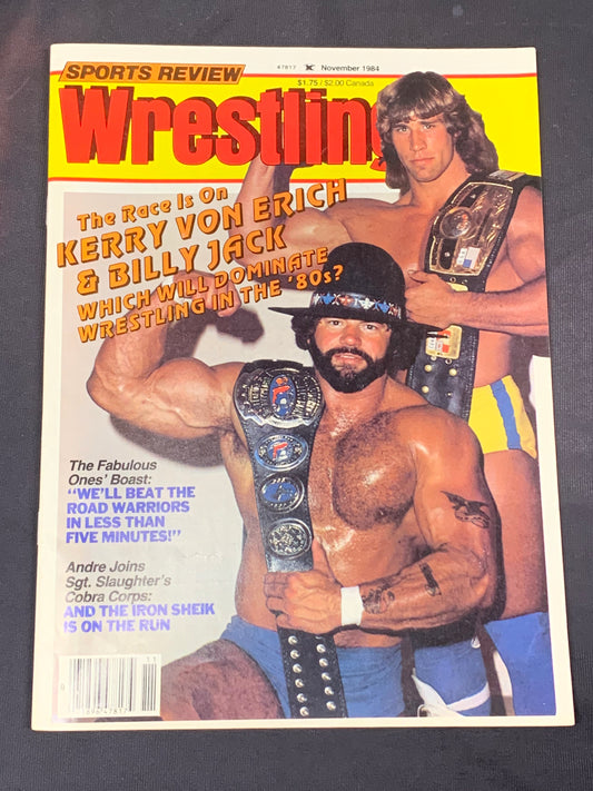 Wrestling Sports Review Magazine (Kerry Von Erich & Billy Jack)