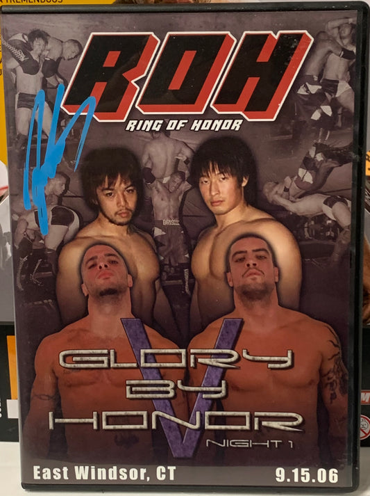 ROH Ring of Honor DVD “Glory By Honor, Night 1” 9/15/06 SIGNED BY KENTA