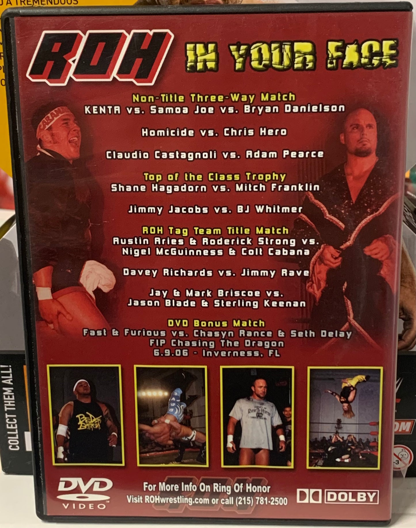 ROH Ring of Honor DVD “In Your Face” 6/17/06 SIGNED BY KENTA