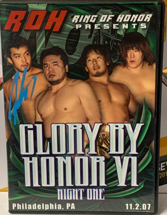 ROH Ring of Honor DVD “Glory By Honor 6” 11/2/07 SIGNED BY KENTA