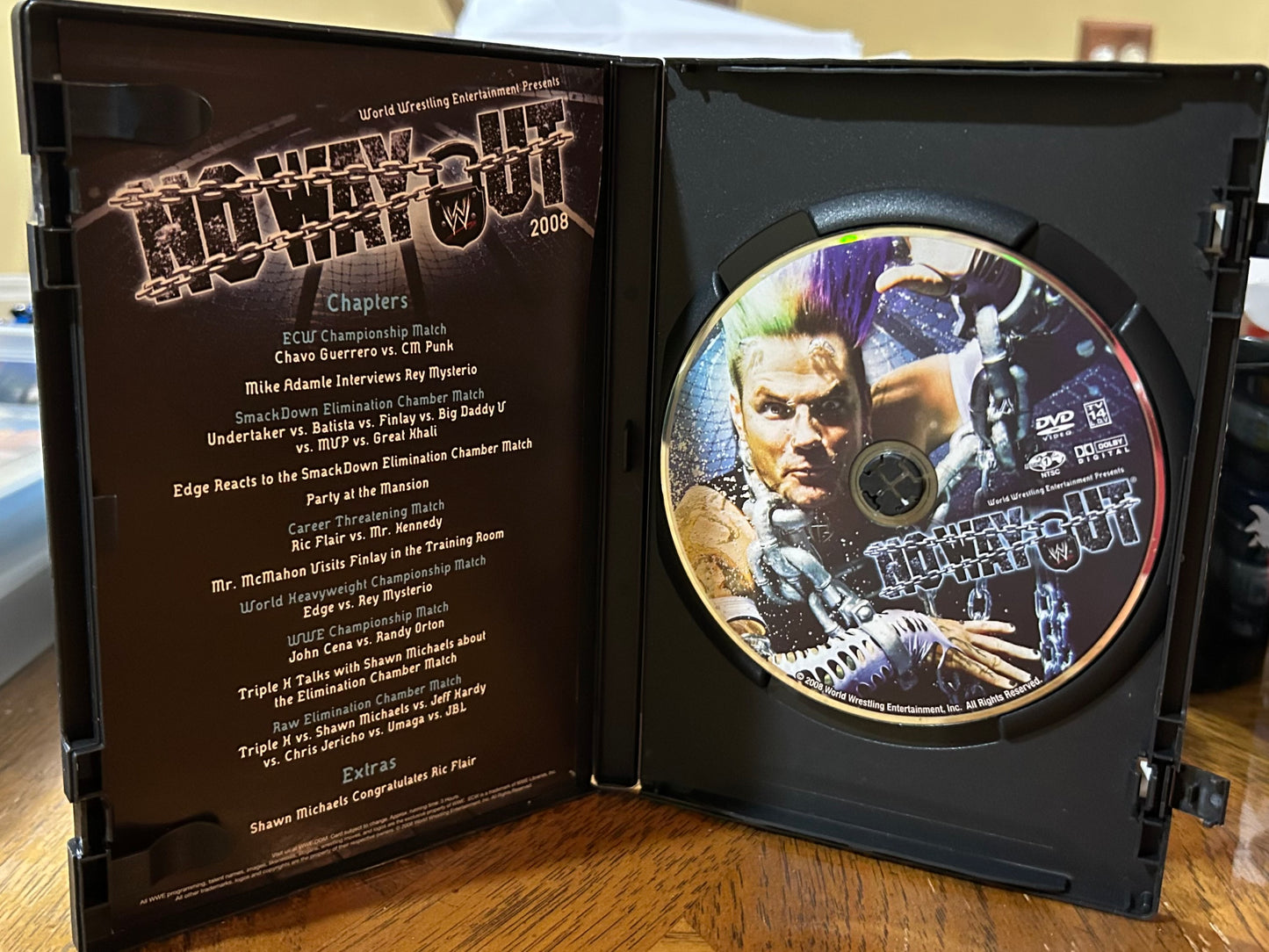 * WWE “No Way Out 2008” DVD (John Cena, Orton, Edge & so much more)