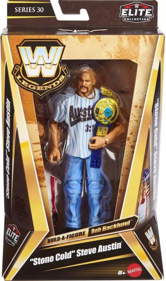 + Stone Cold Steve Austin WWE Mattel Legends Elite Series 30 Action Figure (BAF Bob Backlund)