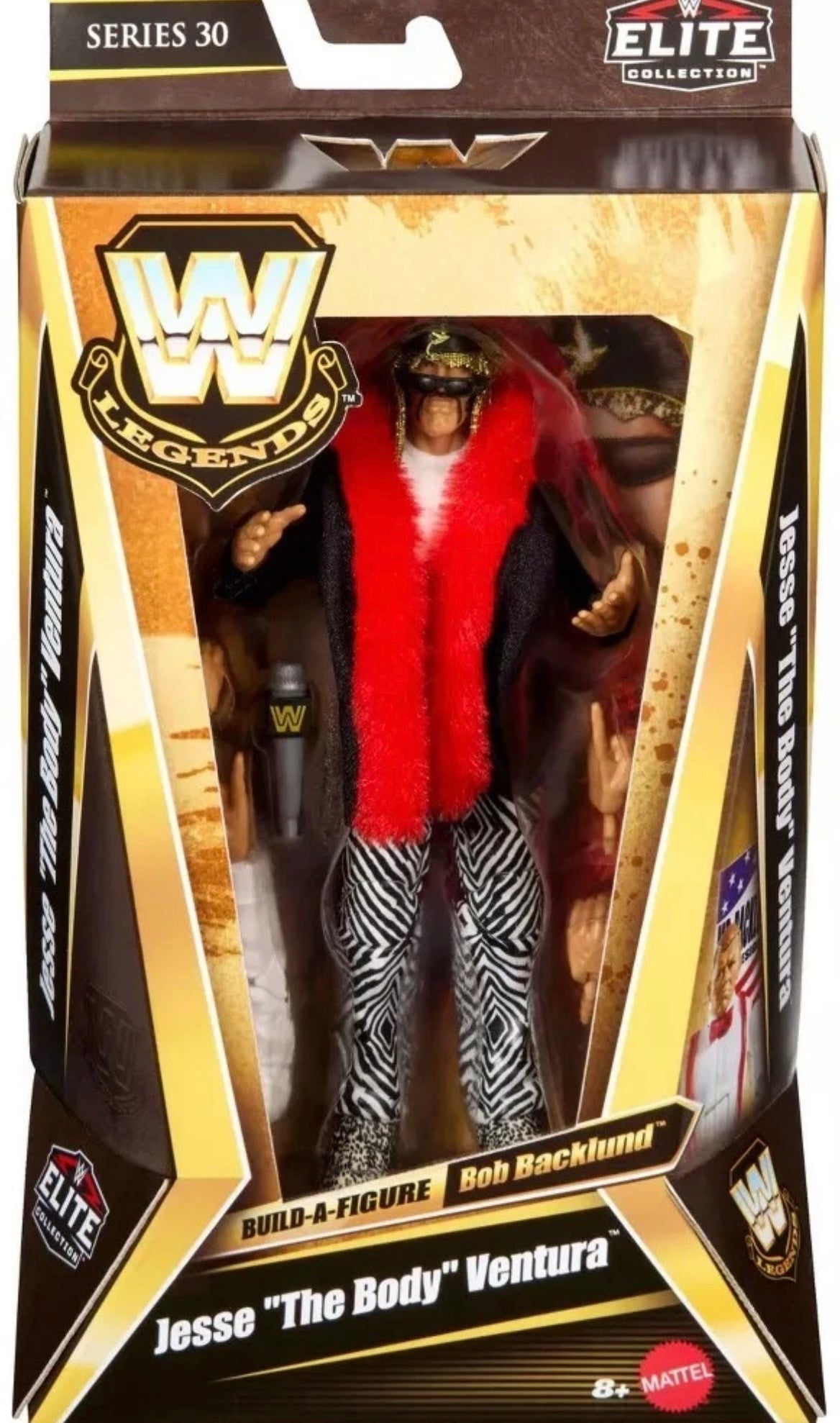+ Jesse “The Body” Ventura WWE Mattel Legends Elite Series 30 Action Figure (BAF Bob Backlund)