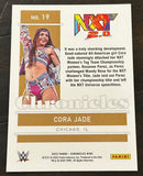 Cora Jade 2022 WWE Panini Chronicles Gold Parallel ROOKIE Card