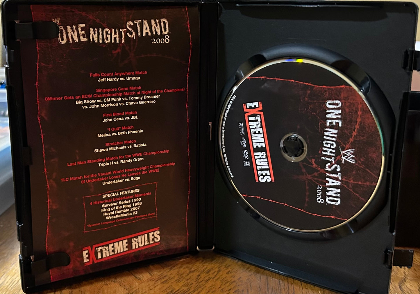 *WWE “One Night Stand 2008, Extreme Rules” DVD (Jeff Hardy, Umaga, CM Punk & so much more)