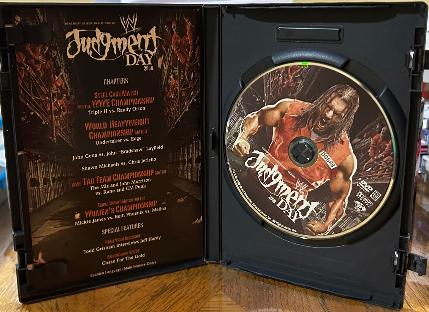 *WWE “Judgement Day 2008” DVD (Triple H, Orton, Undertaker & so much more)
