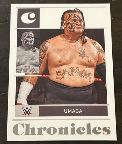 Umaga 2022 WWE Panini Chronicles Card