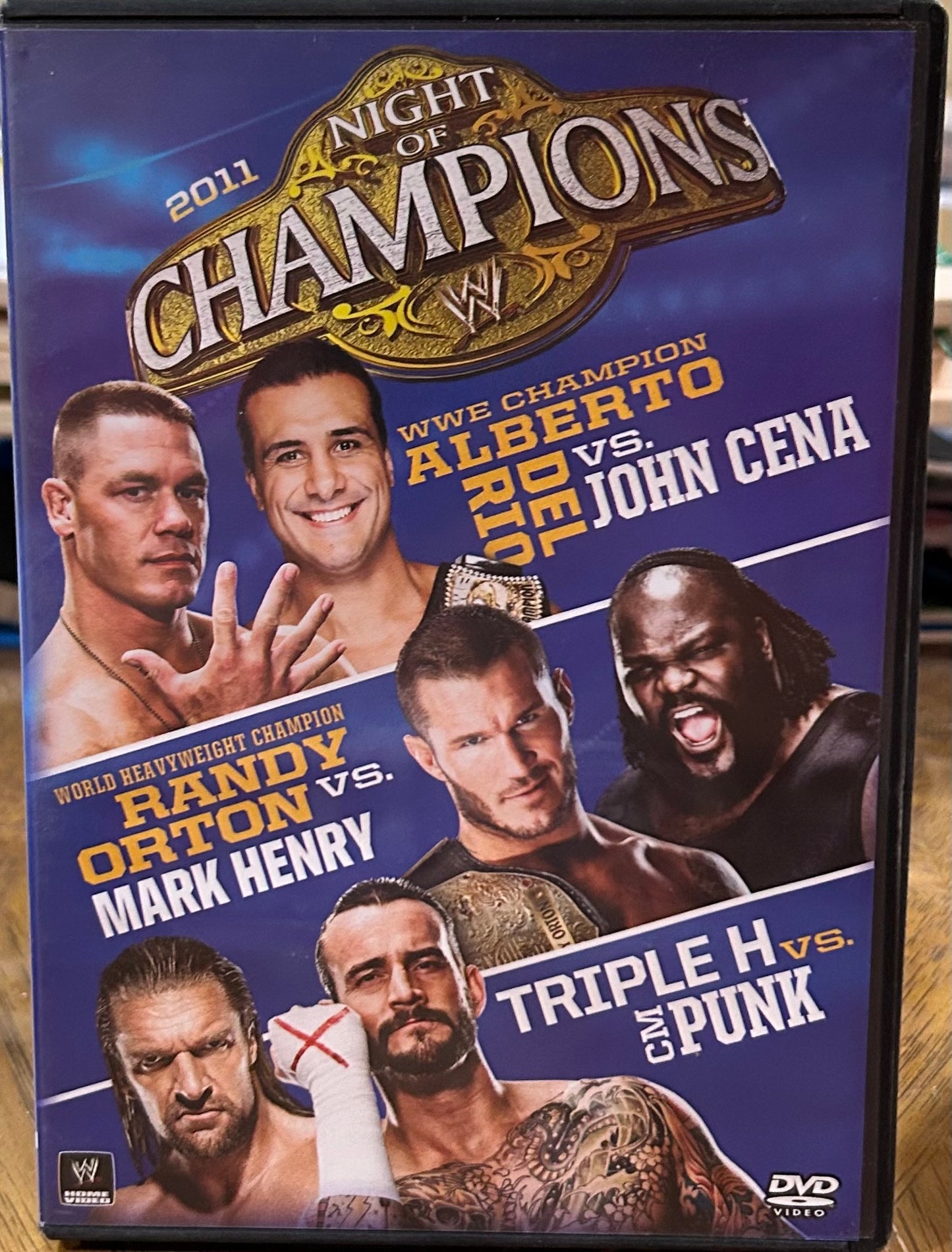 *WWE “Night of Champions 2011” DVD (CM Punk, Triple H, Cody Rhodes & so much more)