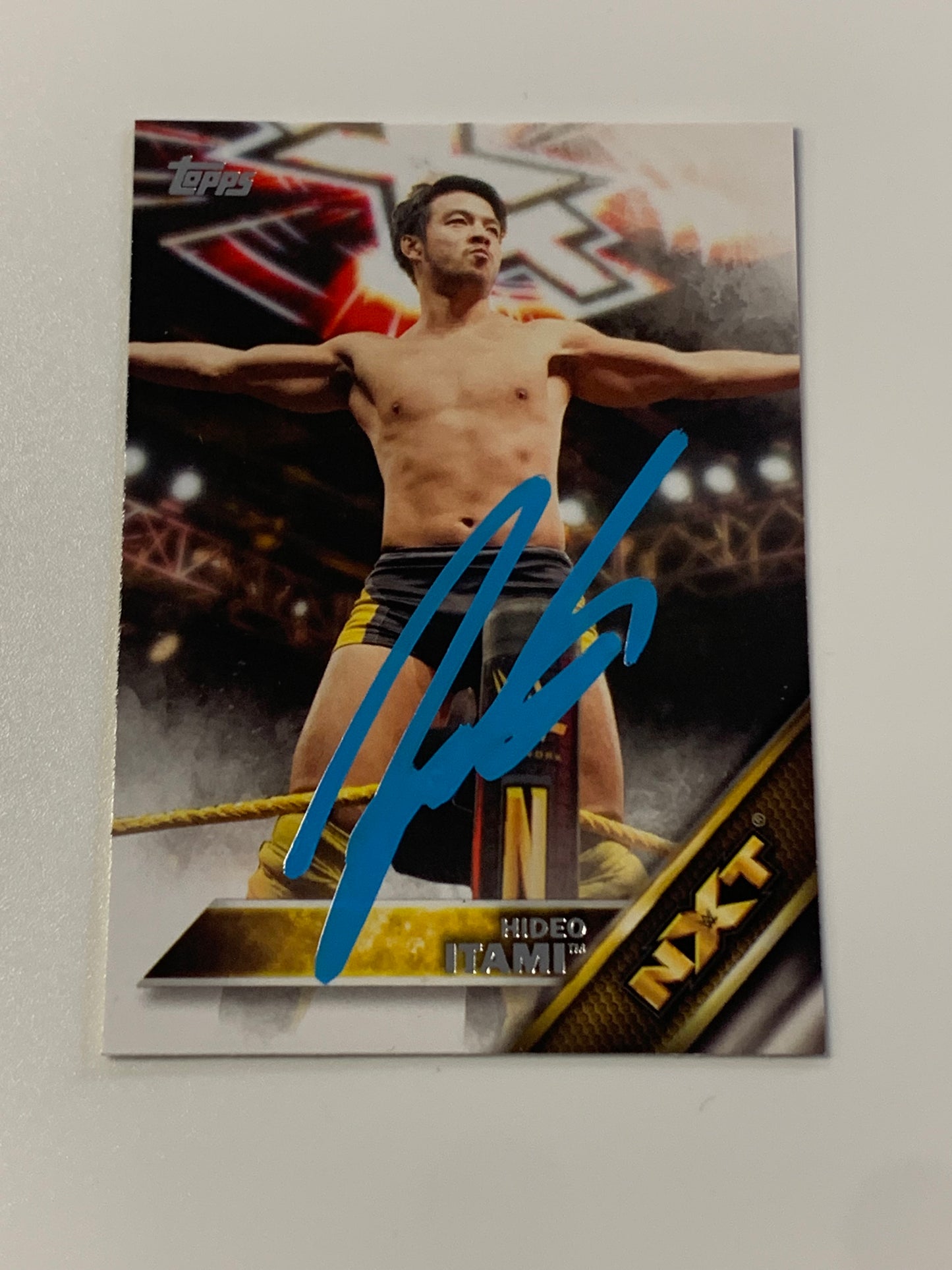 Hideo Itami aka KENTA Signed 2016 WWE NXT COA