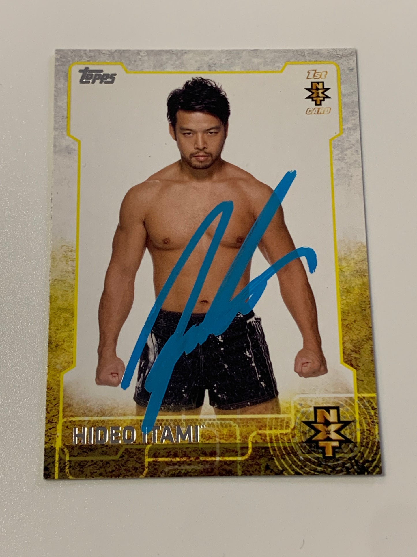 Hideo Itami aka KENTA Signed 2015 WWE NXT WWE RC COA