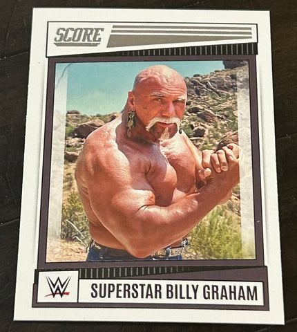 Superstar Billy Graham 2022 WWE Panini Chronicles Score Card