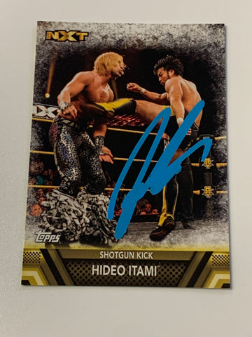 Hideo Itami aka KENTA 2017 WWE NXT SIGNED Topps Card (Comes w/COA)!!!