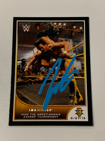 Hideo Itami aka KENTA SIGNED 2016 WWE NXT Topps Card (Comes w/COA)!!!