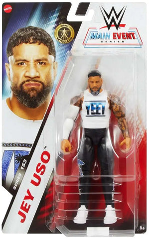 Jey Uso WWE Mattel “Main Event” Action Figure (Sealed, Brand New)