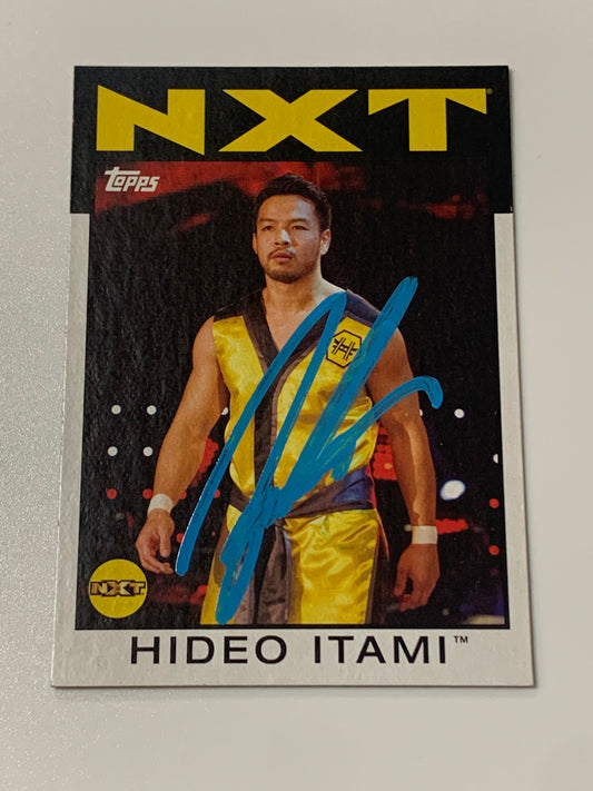 Hideo Itami aka KENTA SIGNED 2016 WWE NXT Topps Card COA