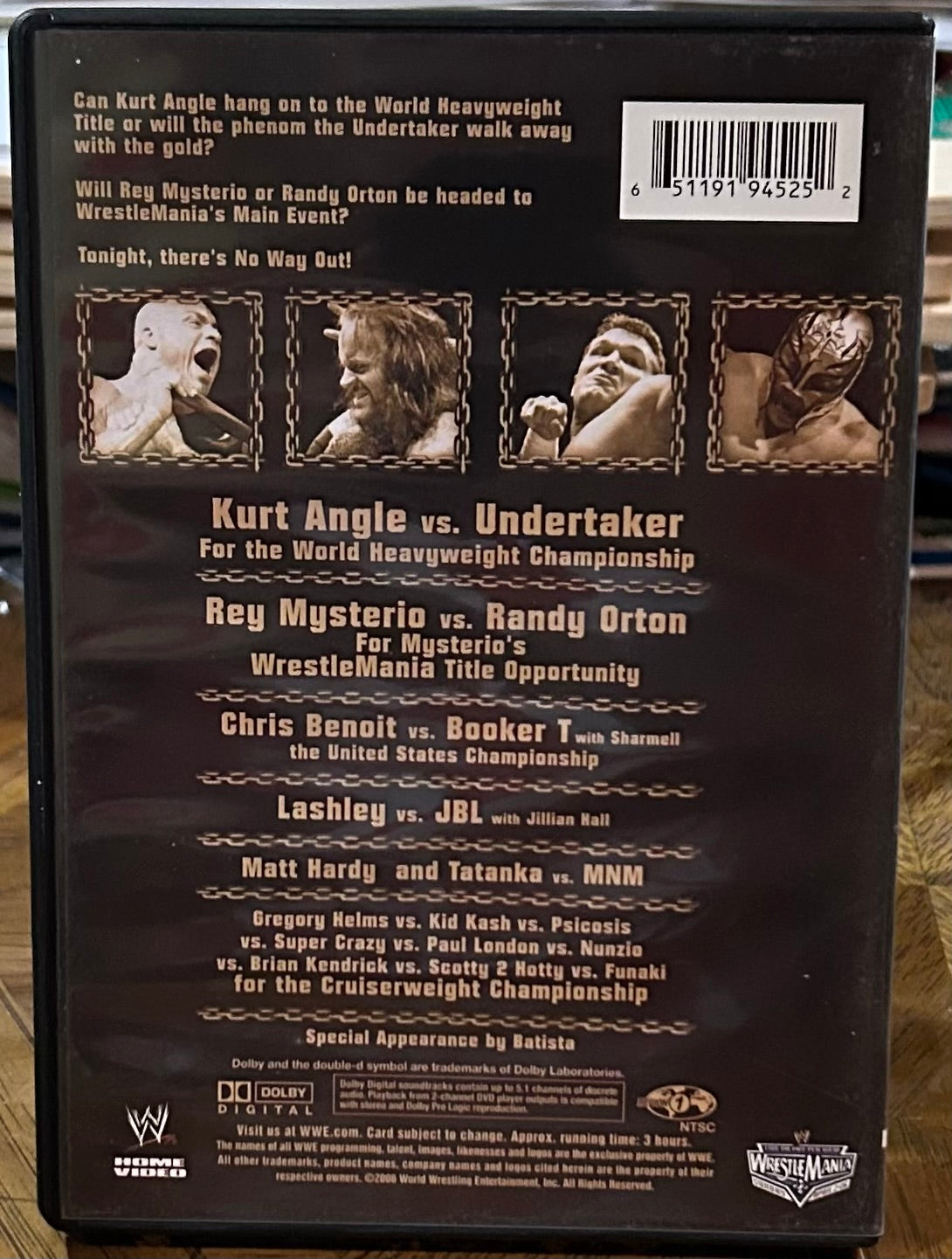 * WWE “No Way Out 2006” DVD (Kurt Angle, Undertaker, Orton & so much more)