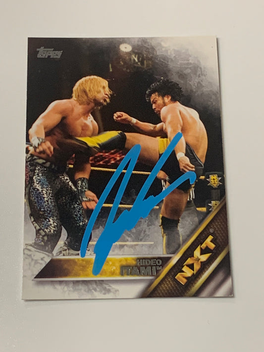 Hideo Itami aka KENTA SIGNED 2016 WWE NXT Topps Card COA