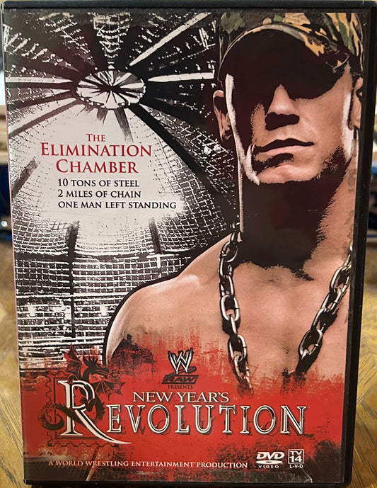 * WWE “New Year’s Revolution 2006” DVD (Cena, Angle, Shawn Michaels & so much more)