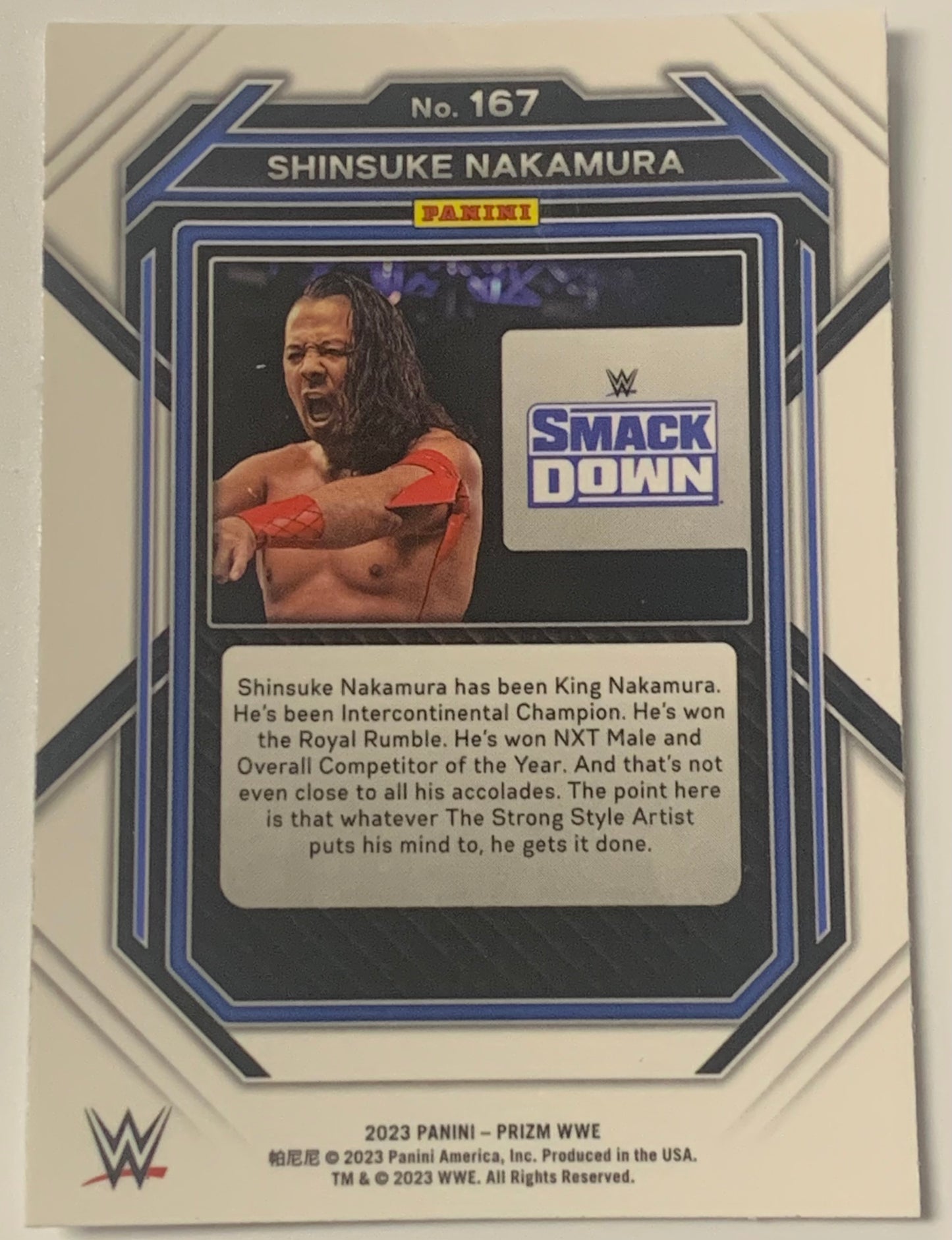 Shinsuke Nakamura 2023 WWE Panini Prizm Card
