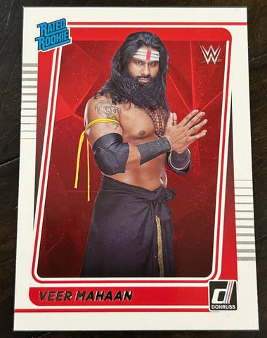 Veer Mahaam 2022 WWE Panini Chronicles Donruss Rookie Card