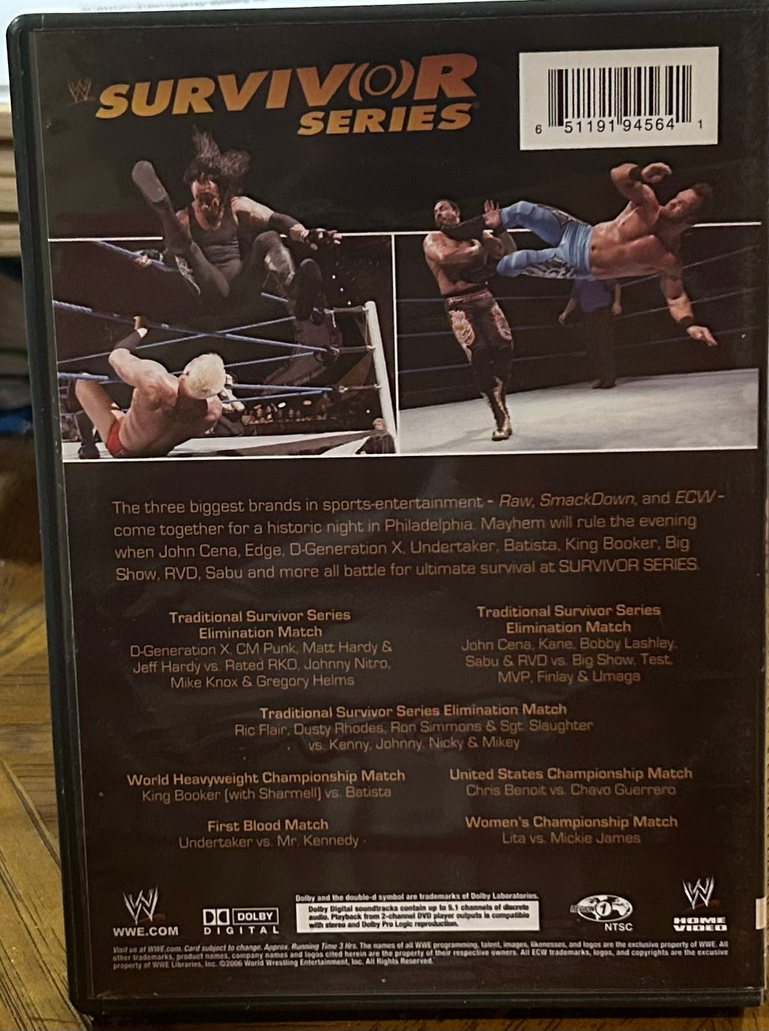 * WWE Survivor Series 2006” DVD (John Cena, DX, Edge & so much more)