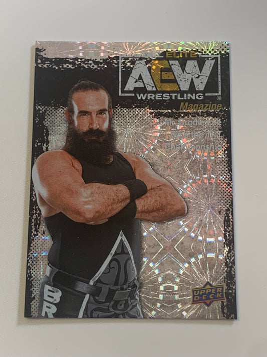 Brodie Lee 2021 UD Upper Deck AEW Magazine PYRO