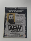 Brodie Lee 2021 UD Upper Deck AEW Magazine PYRO Card!!!