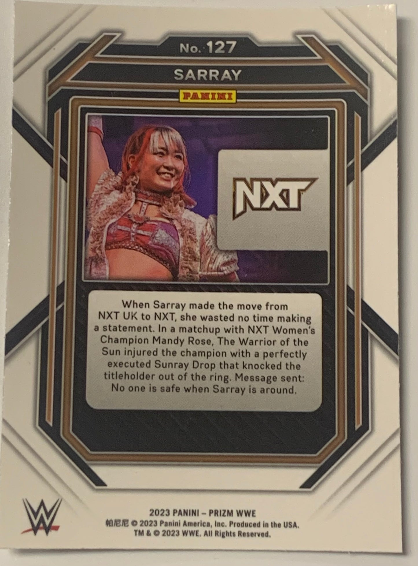 Sarray 2023 WWE Panini Prizm Card