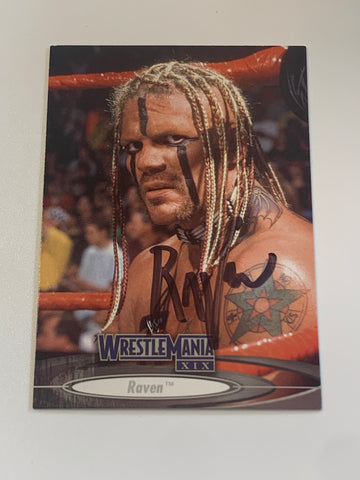 RAVEN Signed 2003 WWE Fleer Card (Comes w/COA)!!!