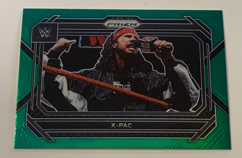 X-Pac 2023 WWE Prizm Green Refractor Card