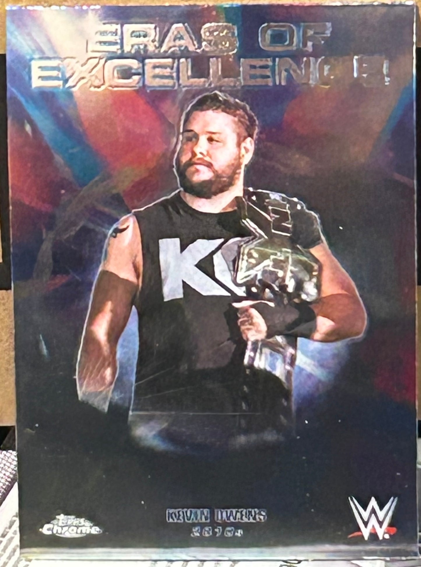 + Kevin Owens 2026 WWE Topps Chrome “Eras of Excellence” Insert Card