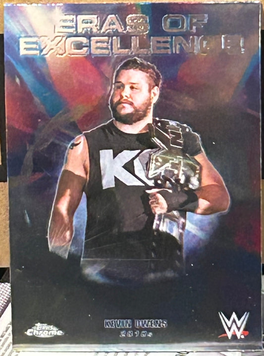 + Kevin Owens 2026 WWE Topps Chrome “Eras of Excellence” Insert Card