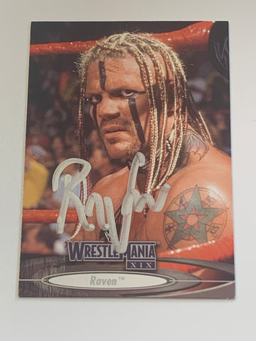 RAVEN Signed 2003 WWE Fleer Card (Comes w/COA)!!!