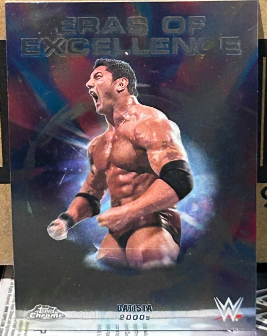 + Batista 2026 WWE Topps Chrome “Eras of Excellence” Insert Card