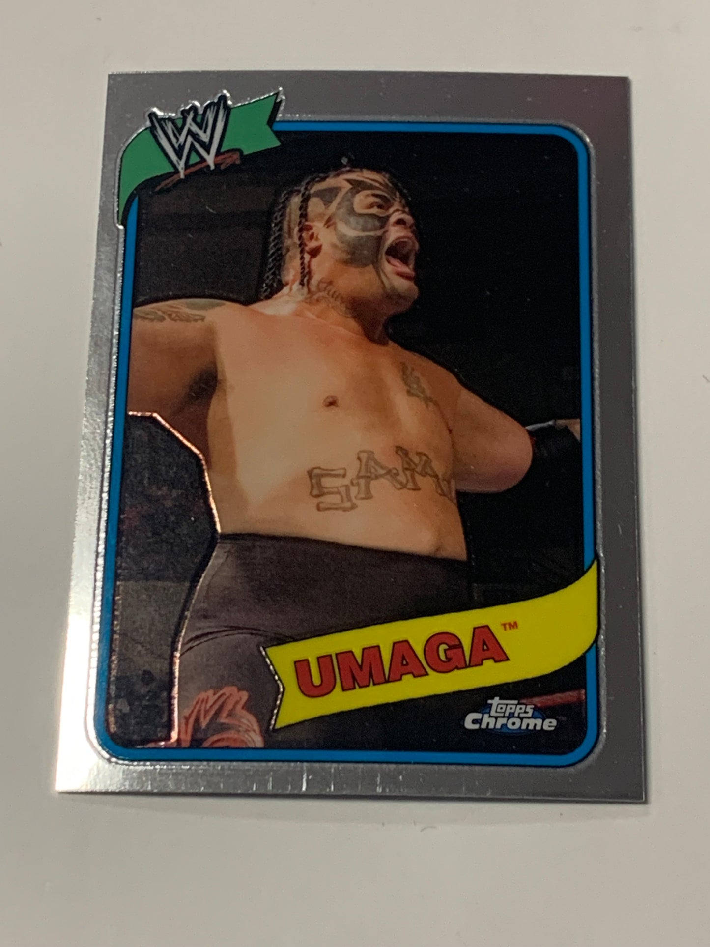Umaga 2008 WWE Topps Chrome Heritage Card