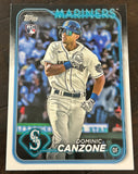 Dominik Canzone 2024 Topps Baseball ROOKIE Card MARINERS