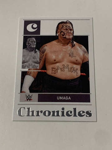 Umaga 2022 WWE Panini Chronicles Card