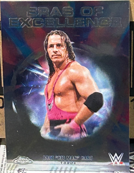 + Bret “The Hitman” Hart 2026 WWE Topps Chrome “Eras of Excellence” Insert Card