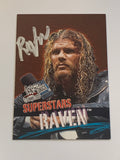 RAVEN Signed 2001 WWE Fleer Card (Comes w/COA)!!!