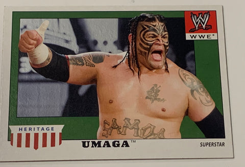 Umaga 2008 WWE Topps Heritage Card