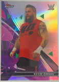 Kevin Owens 2021 WWE Topps Finest Refractor Card