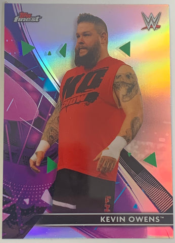 Kevin Owens 2021 WWE Topps Finest Refractor Card