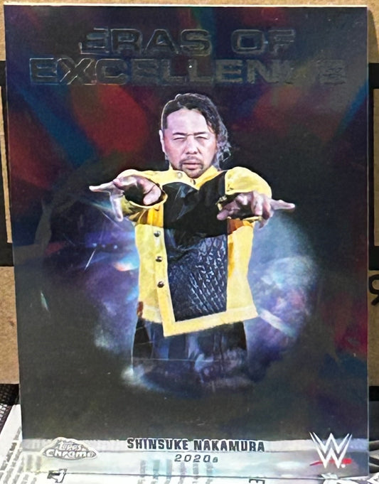 + Shinsuke Nakamura 2026 WWE Topps Chrome “Eras of Excellence” Insert Card