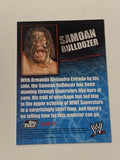 Umaga 2007 WWE Topps Tags Card Samoan Bulldozer