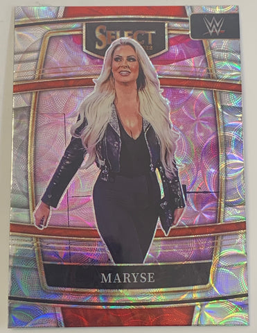 Maryse 2022 WWE Panini Select Silver Prizm Concourse Refractor Card