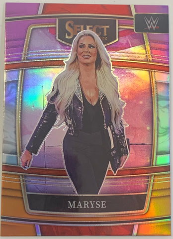 Maryse 2022 WWE Panini Select Tri Color Prizm Concourse Refractor Card