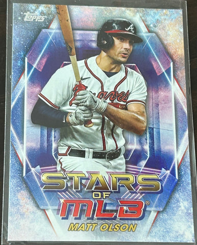 Matt Olson 2023 Topps “Stars of MLB” Baseball Insert Card BRAVES